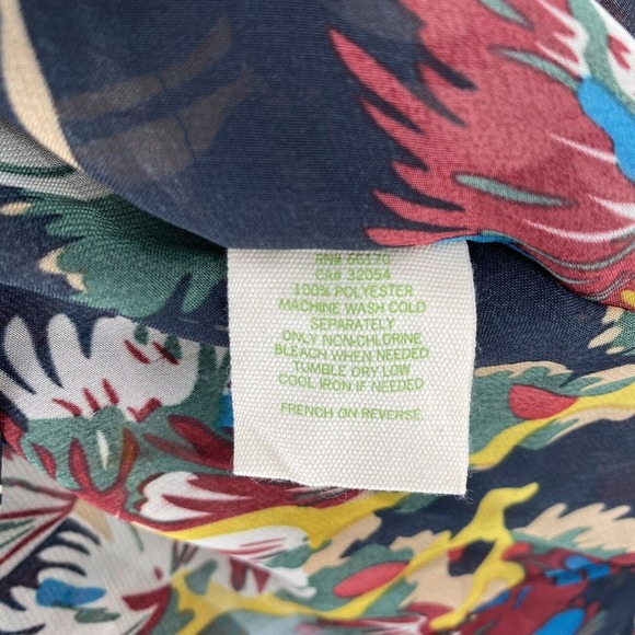 Staring at Stars Women Art To Wear Kimono Cover Up Sheer Chiffon Arm Holes Small - Picture 6 of 8